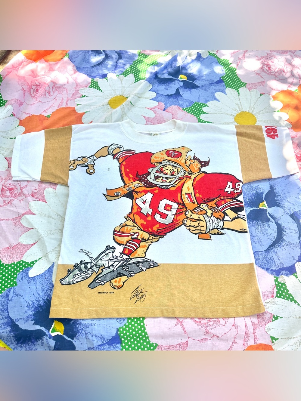 Vintage 49ers T Shirt Jack Davis